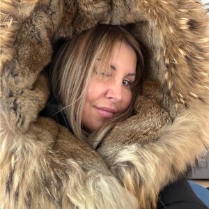 RUDSAK Black Puffer Jacket with Fur Trim